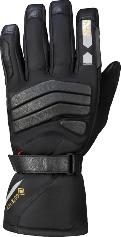 Cenový Hit Pánské celoroční cestovní rukavice iXS Sonar-GTX 2.0 – Černé Voděodolný Gore-Tex®, tlumicí pěna Impacton a špičková kozí kůže - Velikosti 2XL