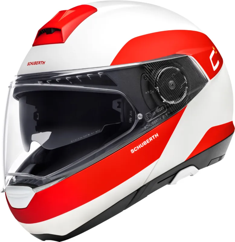 Objednat Nyní Schuberth C4 Pro Fragment Přilba bílá/červená - L (59)