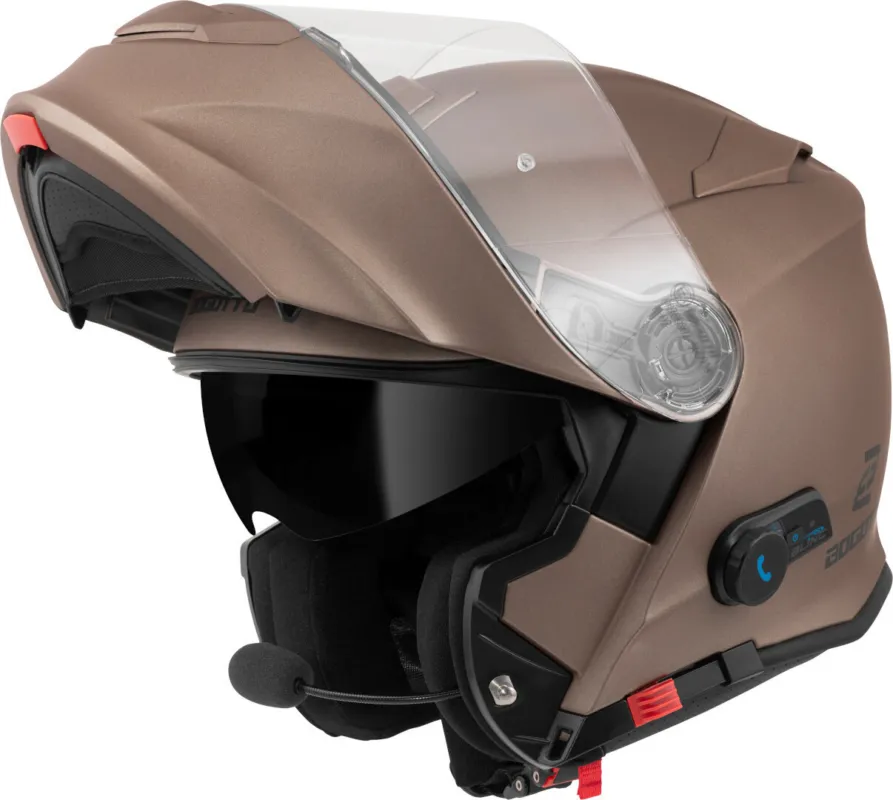Bogotto H271 BT Bluetooth Přilba Hnědý mat - 2XL Výprodej