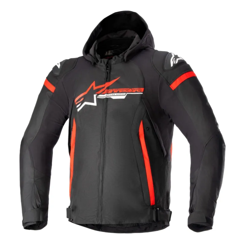 bunda ZACA WATERPROOF, ALPINESTARS (černá/červená/bílá) 2026 - 2XL Sezónní Sleva