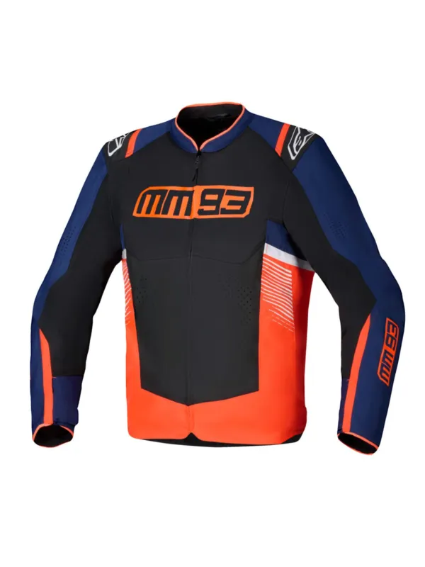 bunda T-SPS AIR V2 MM93 kolekce, ALPINESTARS (červená fluo/modrá/černá/bílá) 2026 - 4XL Jen Po Omezenou Doba