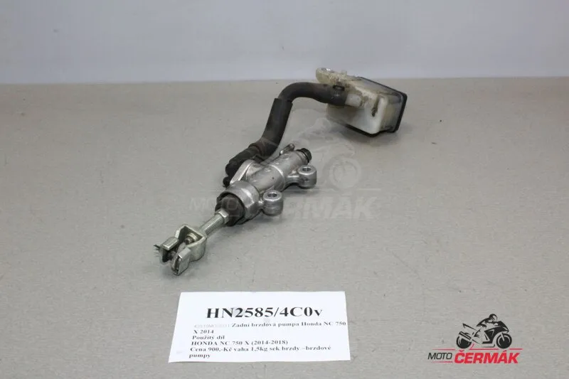 43510MGSD31 Zadní brzdová pumpa Honda NC 750 X 2014 Jen Po Omezenou Doba