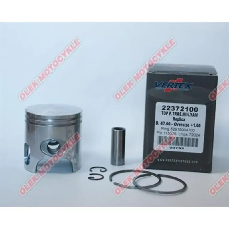 Aktuální Kompletní píst 47,80 mm Vertex 22372180 Top Performances - Minarelli (Aprilia, Malaguti, Yamaha)