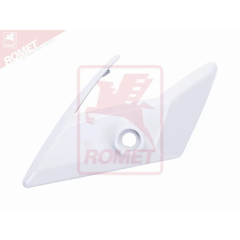 Boční pravý kryt předního světla bílý Romet Z-ONE S 125 Speciální Cena