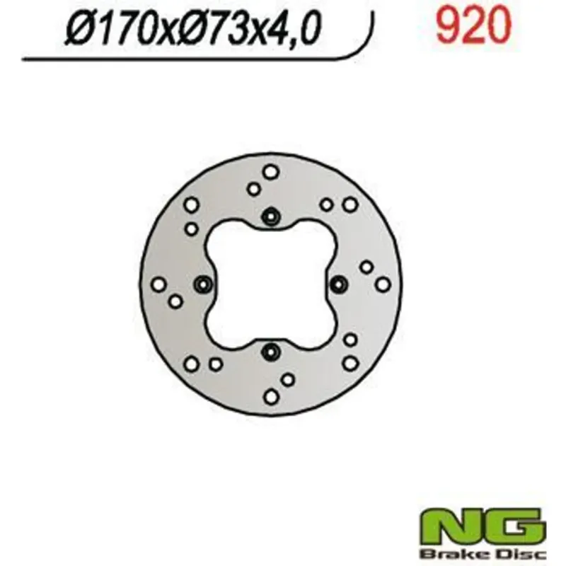 Bezpečná Platba Brzdový kotouč NG 920