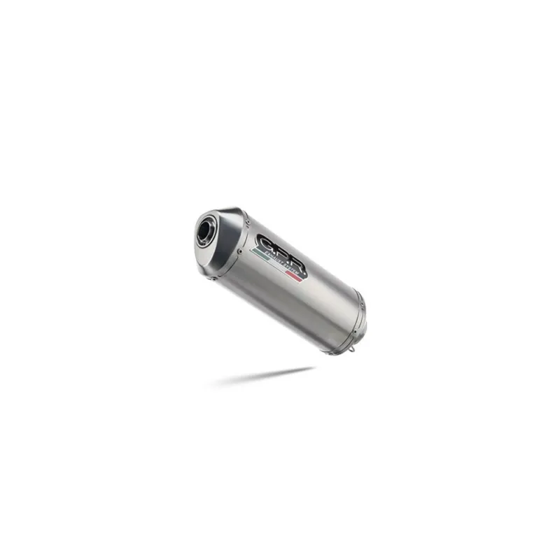 Slip-on exhaust GPR SATINOX K.42.SAT Brushed Stainless steel including removable db killer and link pipe Víkendová Akce