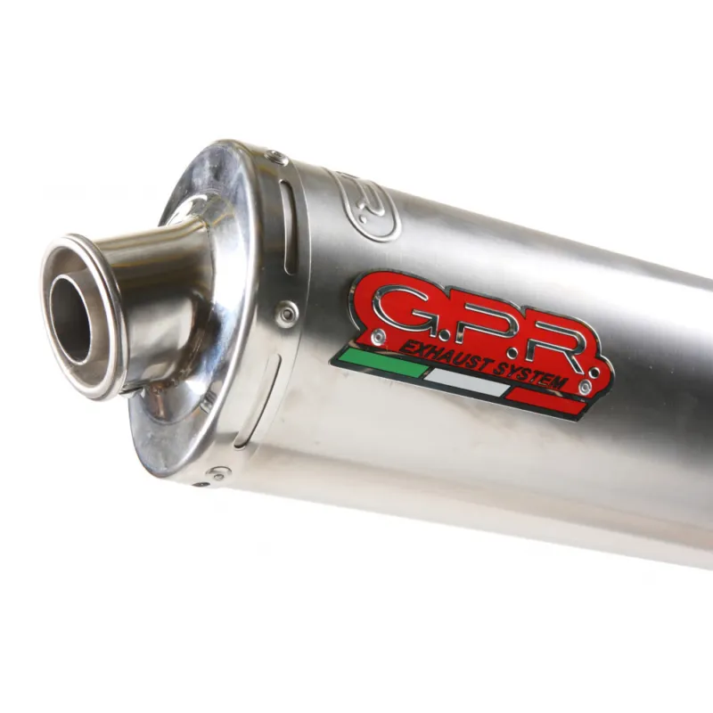 Zlevněný Bolt-on silencer GPR INOX ROUND K.37.IT Brushed Stainless steel including removable db killer