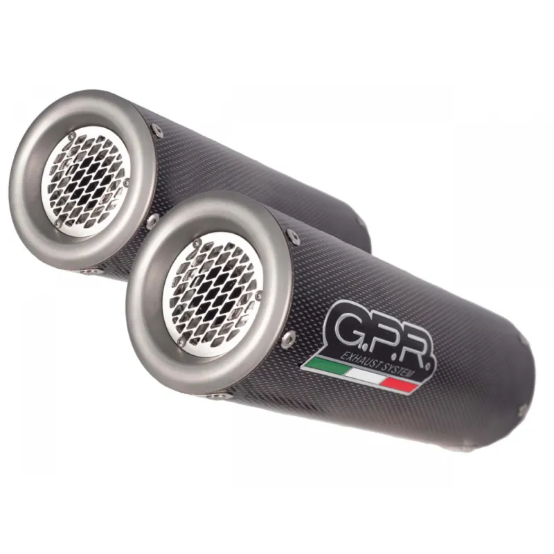 Dual slip-on exhaust GPR M3 K.33.M3.PP Brushed Stainless steel including removable db killers and link pipes Nová Kolekce
